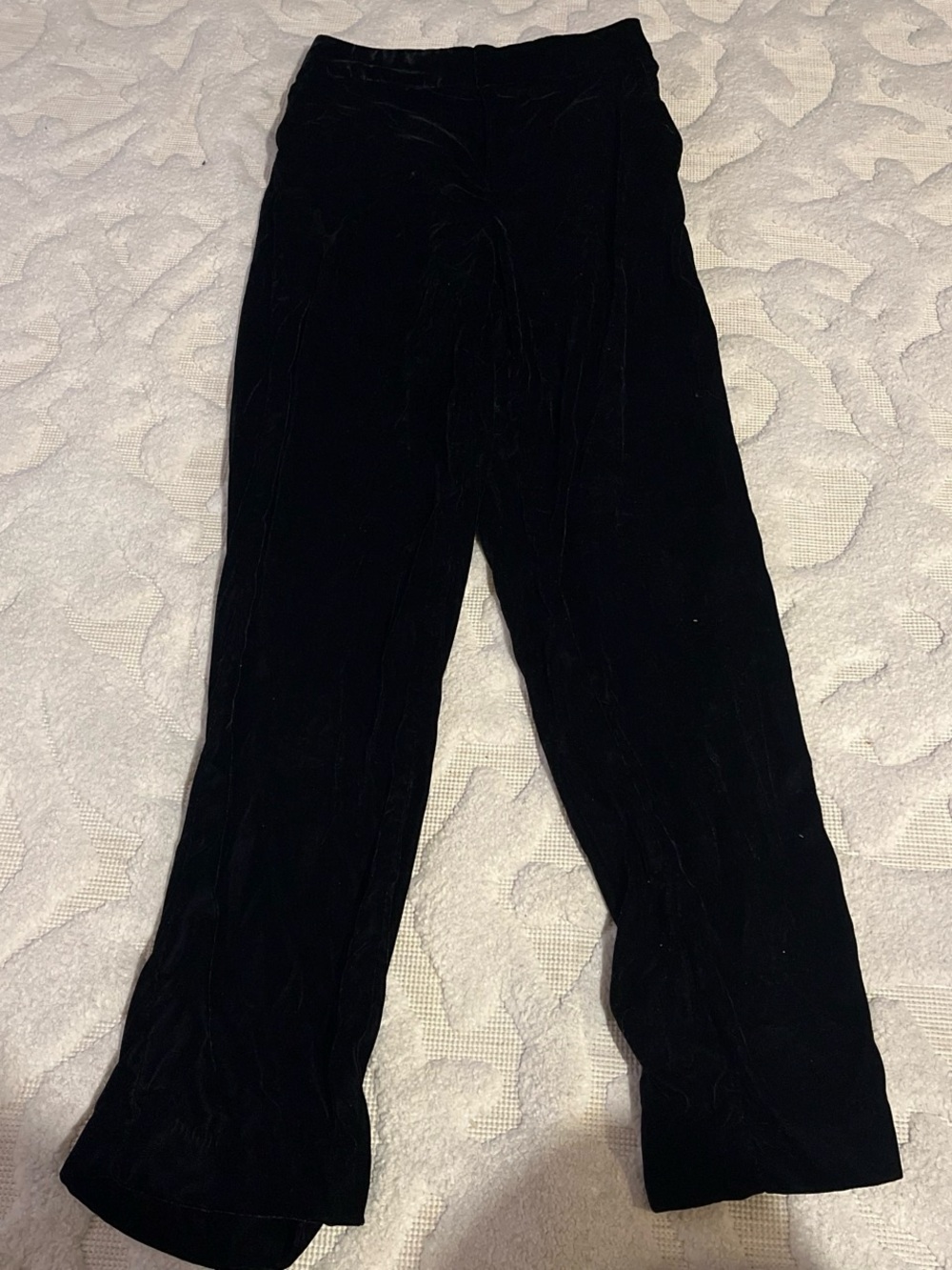a new day Black Straight Leg Velvet Pants